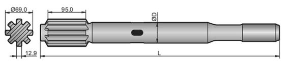 Legiert Bohrgerät-Schaft-Adapter des Stahl-Felsen-HL800