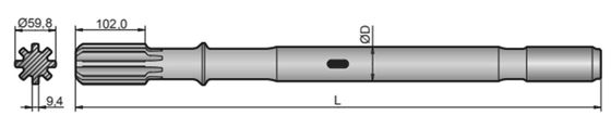 Gewindeschafts-Bohrer-Adapter Montabert HC120RP